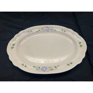 Pfaltzgraff Annabelle Oval Scalloped Serving Platter